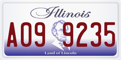 IL license plate A099235