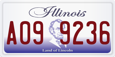 IL license plate A099236