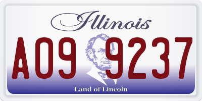 IL license plate A099237