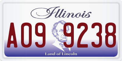 IL license plate A099238