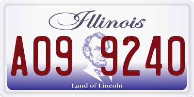 IL license plate A099240