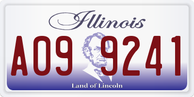 IL license plate A099241