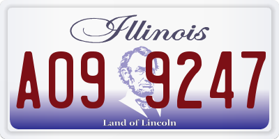 IL license plate A099247
