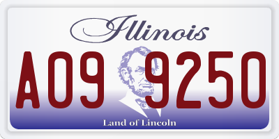 IL license plate A099250