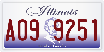 IL license plate A099251