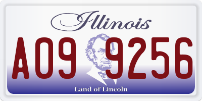 IL license plate A099256