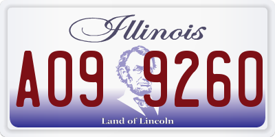 IL license plate A099260