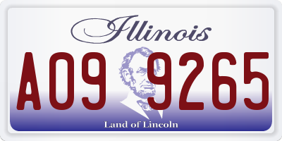 IL license plate A099265