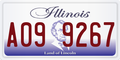 IL license plate A099267