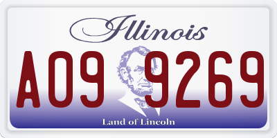 IL license plate A099269