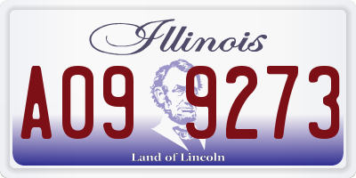 IL license plate A099273