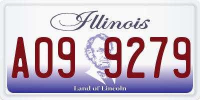 IL license plate A099279