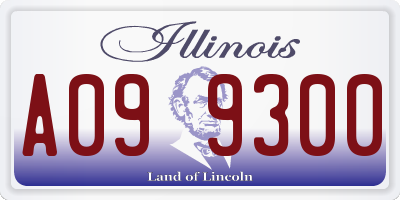 IL license plate A099300