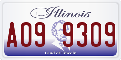 IL license plate A099309
