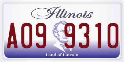 IL license plate A099310