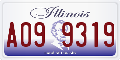 IL license plate A099319