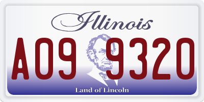 IL license plate A099320
