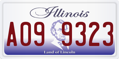 IL license plate A099323