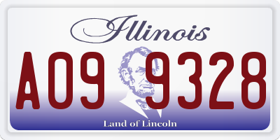 IL license plate A099328