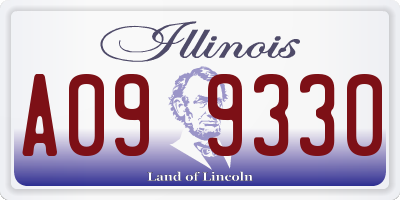 IL license plate A099330