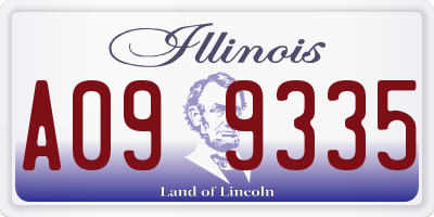 IL license plate A099335