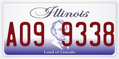 IL license plate A099338