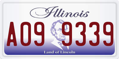 IL license plate A099339