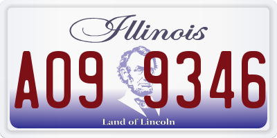 IL license plate A099346