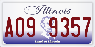 IL license plate A099357