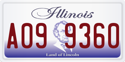 IL license plate A099360