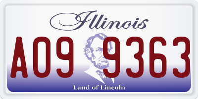 IL license plate A099363