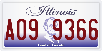 IL license plate A099366