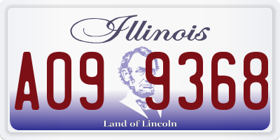 IL license plate A099368