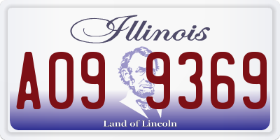 IL license plate A099369