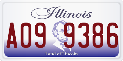 IL license plate A099386