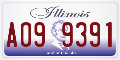 IL license plate A099391