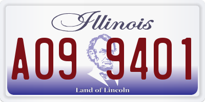IL license plate A099401