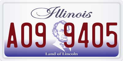IL license plate A099405