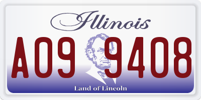 IL license plate A099408