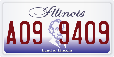 IL license plate A099409