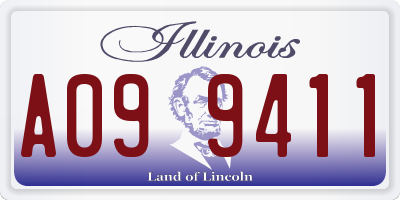 IL license plate A099411
