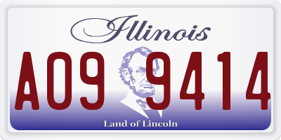 IL license plate A099414