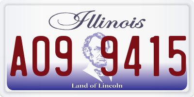 IL license plate A099415