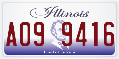 IL license plate A099416