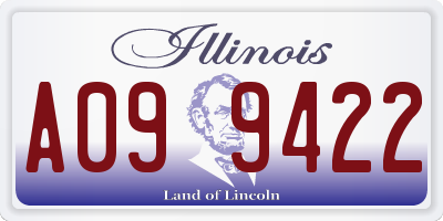 IL license plate A099422