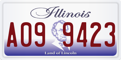 IL license plate A099423