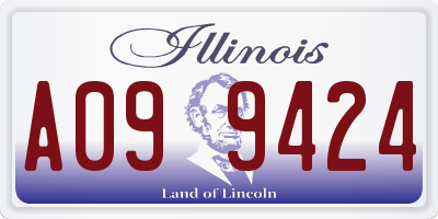 IL license plate A099424