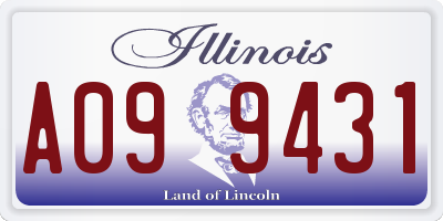 IL license plate A099431