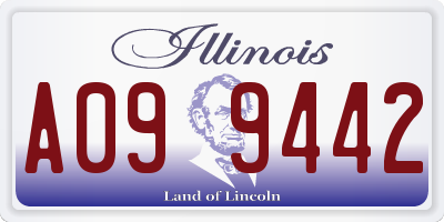 IL license plate A099442