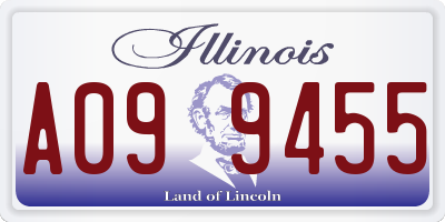 IL license plate A099455